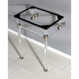 Templeton VAH282033SN Acrylic Console Sink Legs, Brushed Nickel