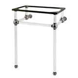 Templeton VAH282033SN Acrylic Console Sink Legs, Brushed Nickel