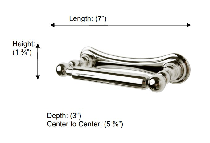 Valsan - KINGSTON Double Post Roll Holder