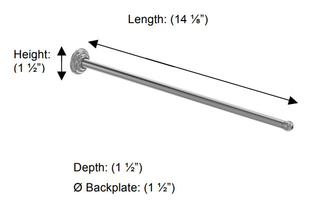 Valsan - KINGSTON Single Perpendicular Towel Bar