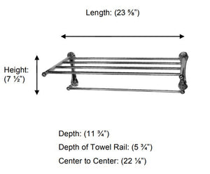 Valsan - KINGSTON Towel Rack, 24″