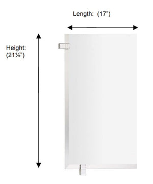 Valsan - CUBIS-PLUS Rectangular Mirror with Fixing Caps