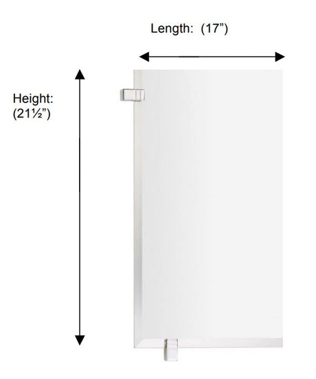 Valsan - CUBIS-PLUS Rectangular Mirror with Fixing Caps