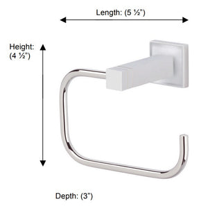 Valsan - CUBIS-PLUS Toilet Roll Holder without Lid