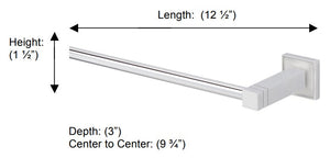 Valsan - CUBIS-PLUS Towel Rail, 12”