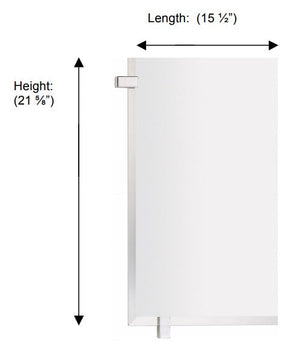 Valsan - BRAGA Rectangular Mirror with Fixing Caps