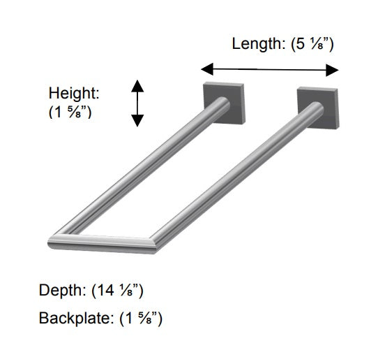 Valsan - BRAGA Double Perpendicular Towel Bar