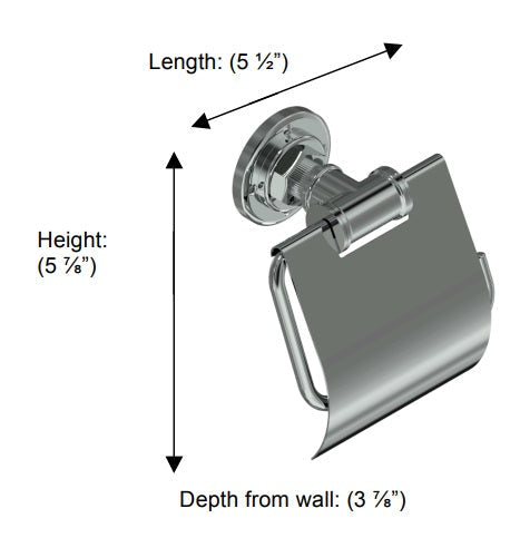 Valsan - POMBO INDUSTRIAL Toilet Paper Holder with Lid