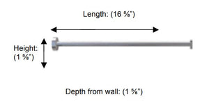 Valsan - POMBO AXIS Single Perpendicular Towel Rail