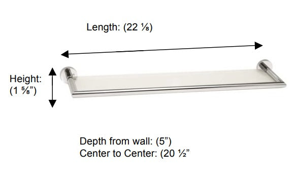 Valsan - POMBO AXIS Glass Shelf