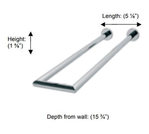 Valsan - POMBO AXIS Double Perpendicular Towel Rail
