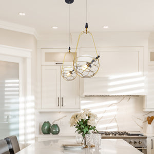 VONN Artisan Firenze VAP2151AB 8" Integrated LED ETL Certified Height Adjustable Pendant with Glass Shade