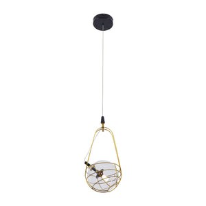 VONN Artisan Firenze VAP2151AB 8" Integrated LED ETL Certified Height Adjustable Pendant with Glass Shade