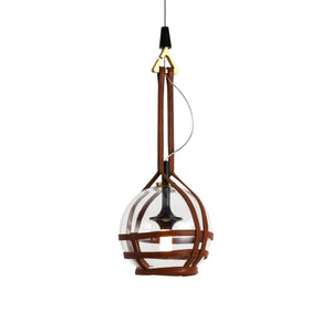 VONN Artisan Bari VAP2171AB 7" Integrated LED ETL Certified Height Adjustable Pendant with Glass Shade