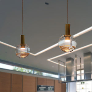 VONN Artisan Sienna VAP2181BRS 5" Integrated LED ETL Certified Height Adjustable Pendant Light, Brass