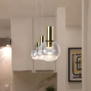 VONN Artisan Sienna VAP2181BRS 5" Integrated LED ETL Certified Height Adjustable Pendant Light, Brass