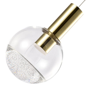 VONN Artisan Sienna VAP2181BRS 5" Integrated LED ETL Certified Height Adjustable Pendant Light, Brass