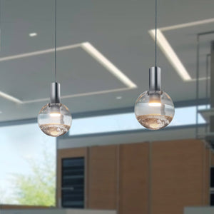 VONN Artisan Sienna VAP2181CH 5" Integrated LED ETL Certified Height Adjustable Pendant Light, Chrome