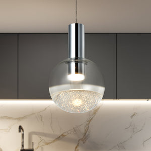 VONN Artisan Sienna VAP2181CH 5" Integrated LED ETL Certified Height Adjustable Pendant Light, Chrome