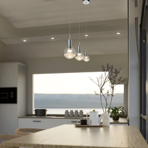 VONN Artisan Sienna VAP2181CH 5" Integrated LED ETL Certified Height Adjustable Pendant Light, Chrome
