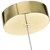 VONN Artisan Amalfi VAP2211GL 4.75" Integrated LED ETL Certified Height Adjustable Pendant w/ Cone Shade, Gold