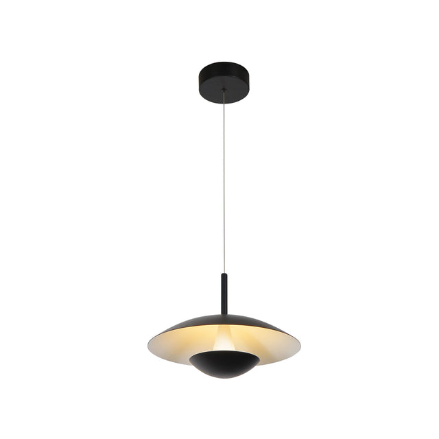 VONN Artisan Rimini VAP2261BL 10" Integrated LED ETL Certified Pendant Lighting Fixture in Black