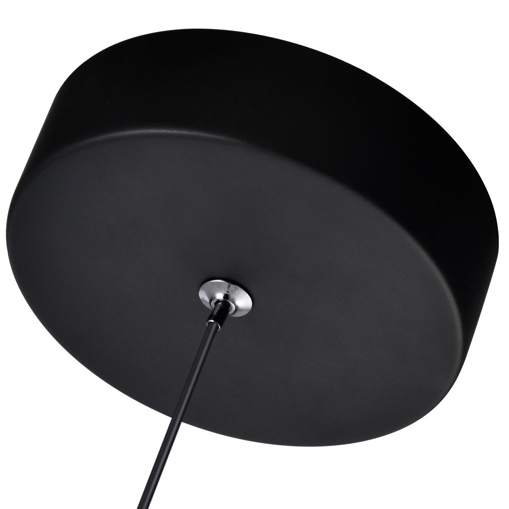 VONN Artisan Ravello VAP2281BL 5" Integrated LED ETL Certified Height Adjustable Pendant w/ Globe Shade, Black