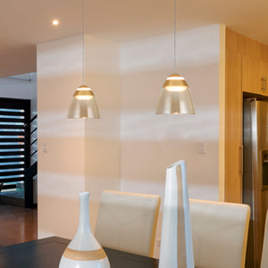 VONN Artisan Roma VAP2291BL 5" 1-Light Integrated LED ETL Certified Height Adjustable Pendant, Black