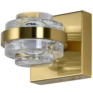 VONN Artisan Milano VAW1331AB 6" 1-Light Integrated LED ETL Certified Wall Sconce, Antique Brass