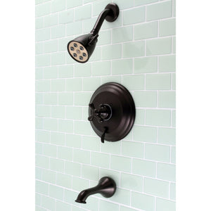 VB36350AX Single-Handle 3-Hole Wall Mount Tub and Shower Faucet, Oil Rubbed Bronze