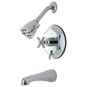 Millennium VB46310ZX Two-Handle 3-Hole Wall Mount Tub and Shower Faucet, Polished Chrome