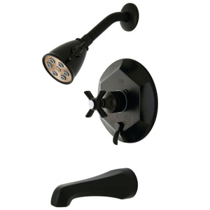 Millennium VB46350ZX Two-Handle 3-Hole Wall Mount Tub and Shower Faucet, Oil Rubbed Bronze