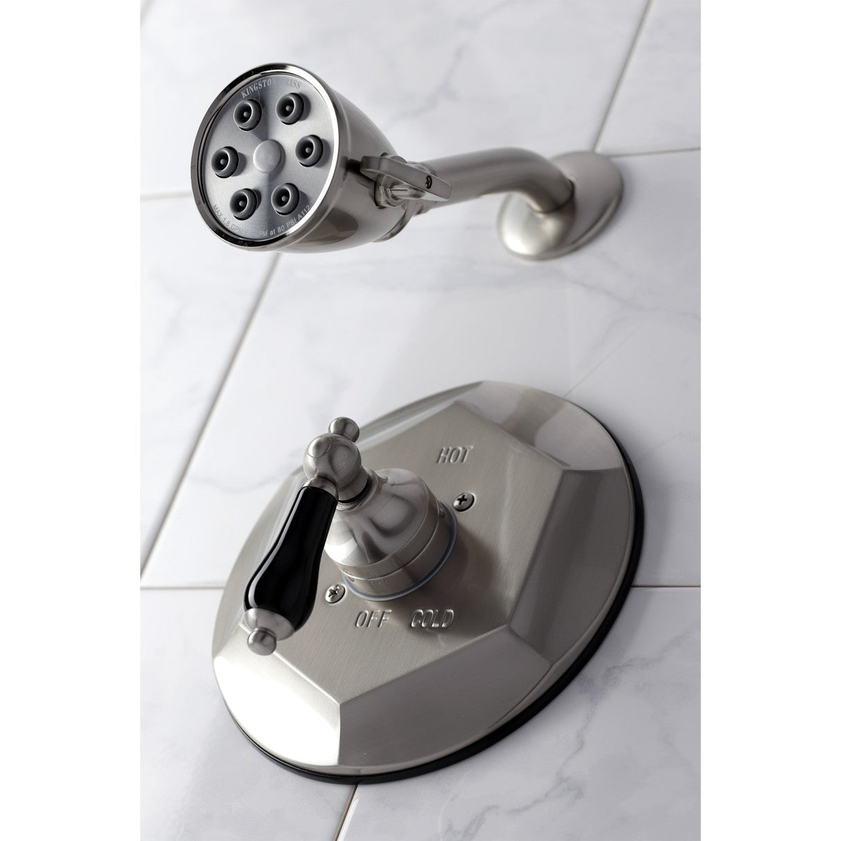 Duchess VB4638PKLSO Single-Handle 2-Hole Wall Mount Shower Faucet, Brushed Nickel