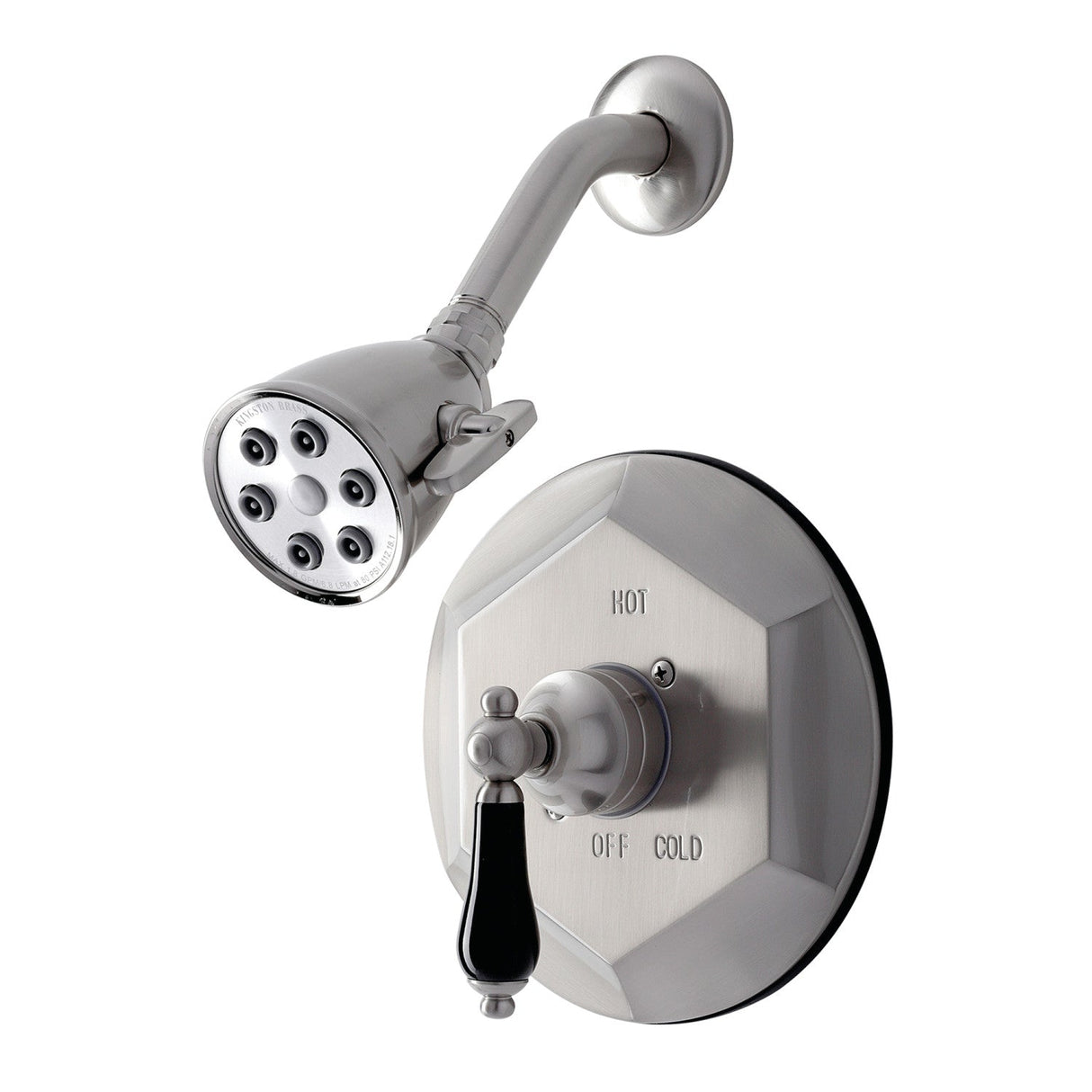 Duchess VB4638PKLSO Single-Handle 2-Hole Wall Mount Shower Faucet, Brushed Nickel