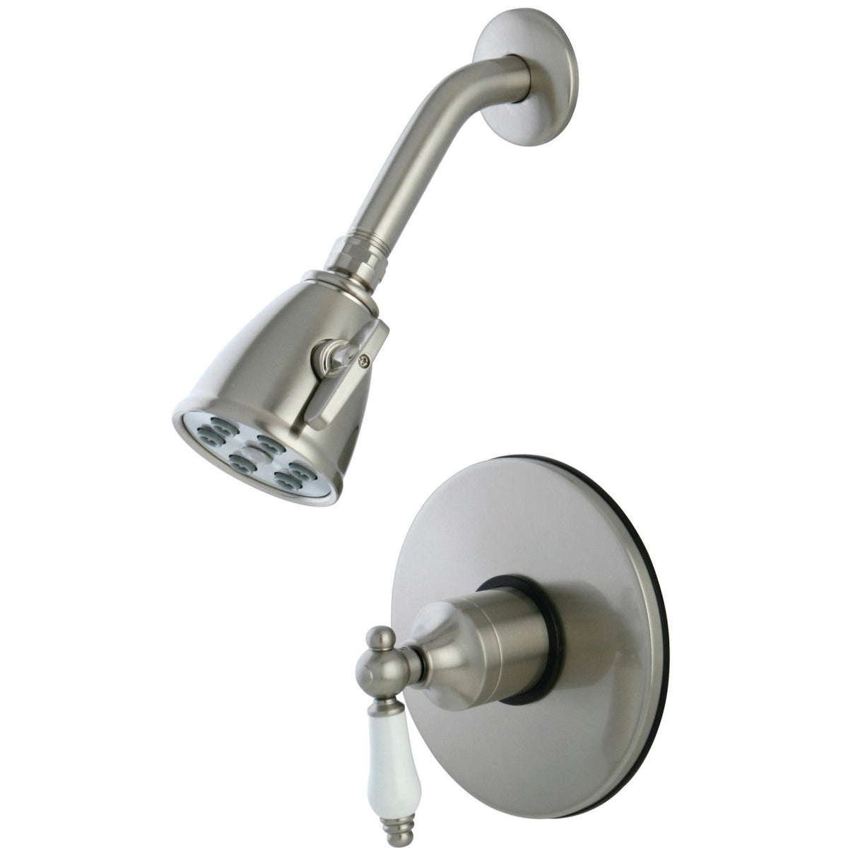 VB8698PLSO Single-Handle 2-Hole Wall Mount Shower Faucet, Brushed Nickel