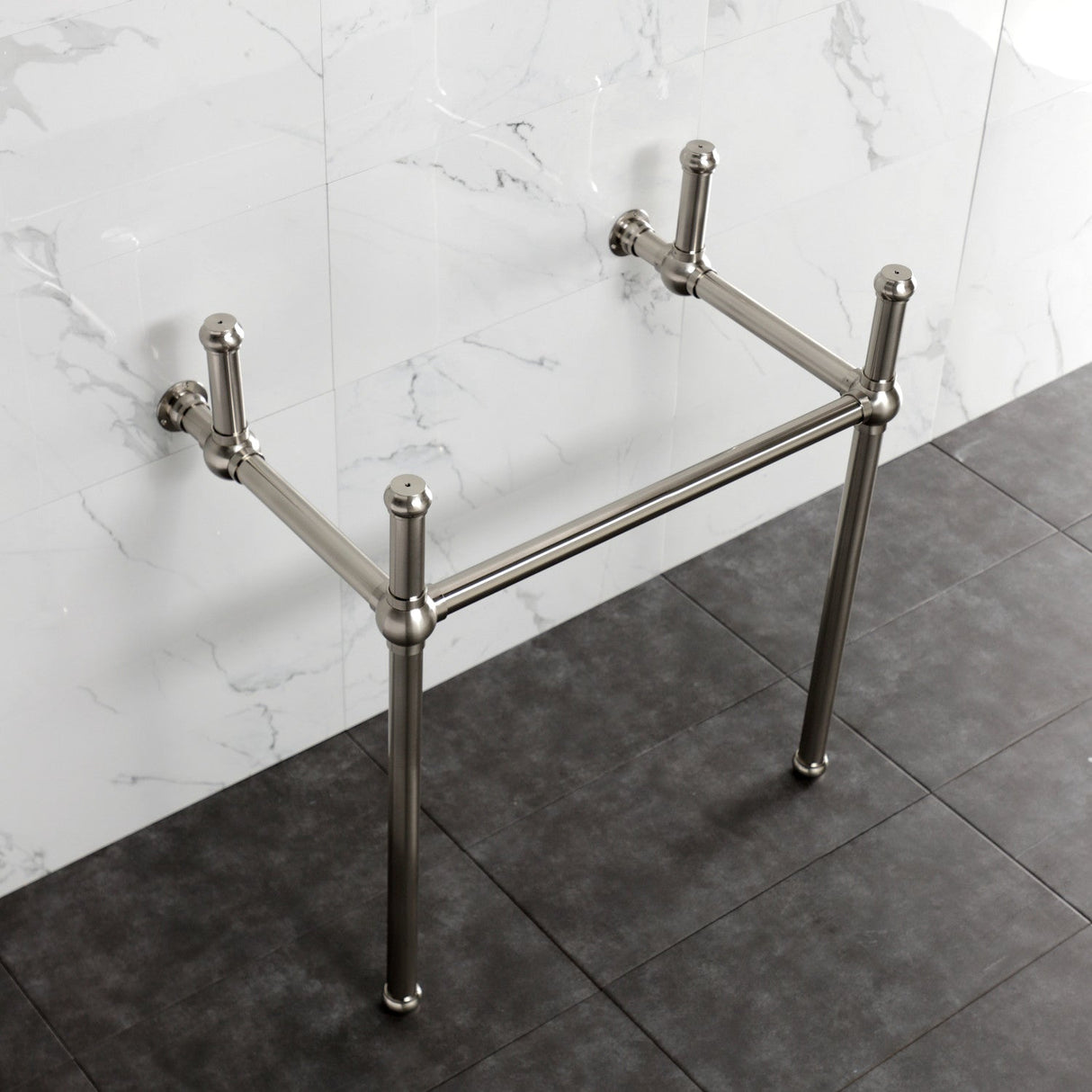 Fauceture VBH281833BN Brass Console Sink Legs, Brushed Nickel