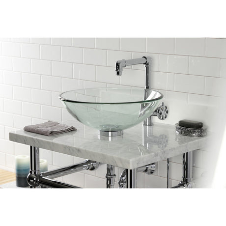 Templeton VBH282033C Brass Console Sink Legs, Polished Chrome