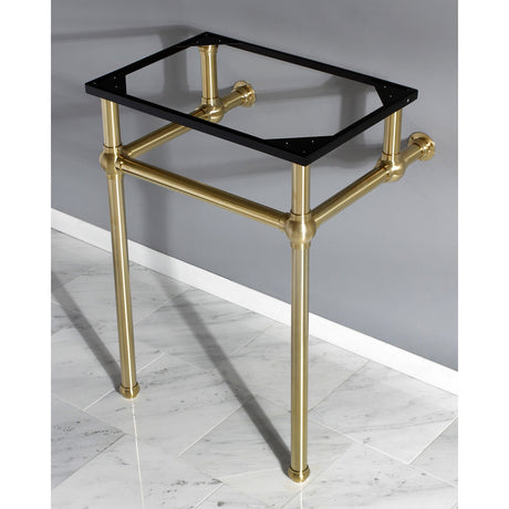 Templeton VBH282033SB Brass Console Sink Legs, Brushed Brass