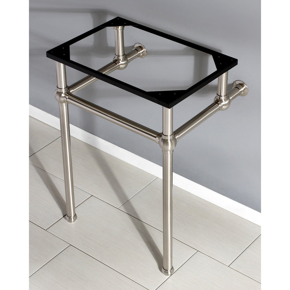 Templeton VBH282033SN Brass Console Sink Legs, Brushed Nickel