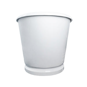 Aqua Eden VCTDS662829 66-Inch Double Slipper Cast Iron Skirted Pedestal Tub, White