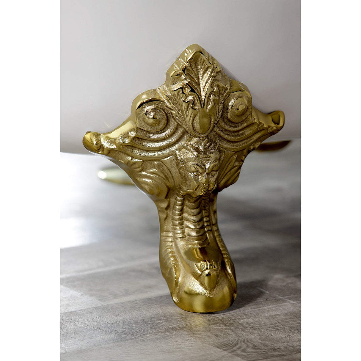 Aqua Eden VCTNL2 4-Piece (Set) Lion Cast Iron Tub Feet, Polished Brass