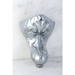 Aqua Eden VCTNT1 4-Piece (Set) Tudor Cast Iron Tub Feet, Polished Chrome