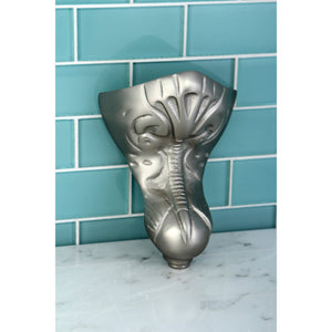 Aqua Eden VCTNT8 4-Piece (Set) Tudor Cast Iron Tub Feet, Brushed Nickel
