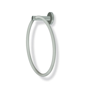 Round Satin Nickel Towel Ring