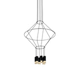 VONN Expression VEP28206BL 24" 6-Light ETL Certified Integrated LED Height Adjustable Pendant in Black