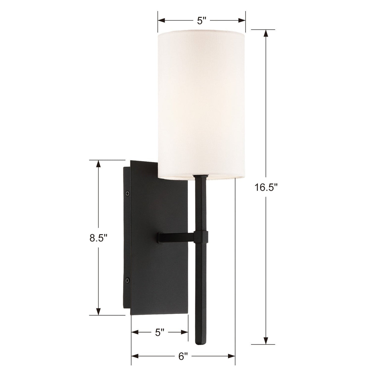 Veronica 1 Light Aged Brass Sconce VER-241-AG