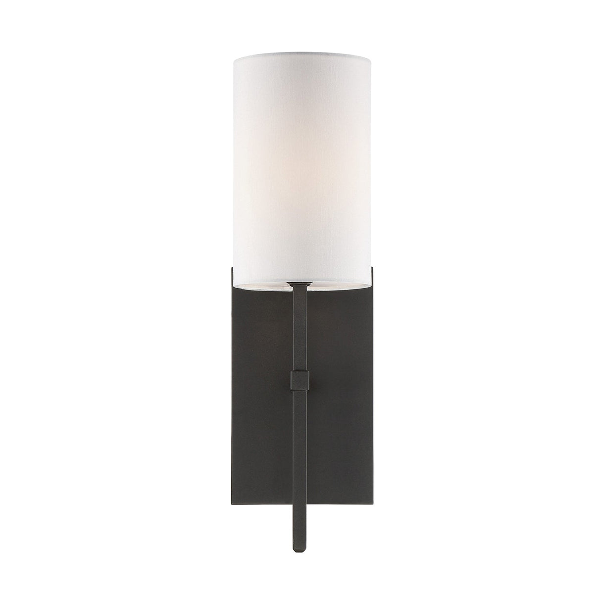 Veronica 1 Light Black Forged Sconce VER-241-BF