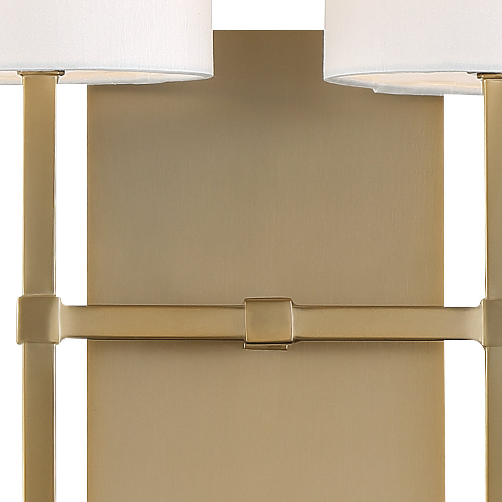 Veronica 2 Light Aged Brass Sconce VER-242-AG