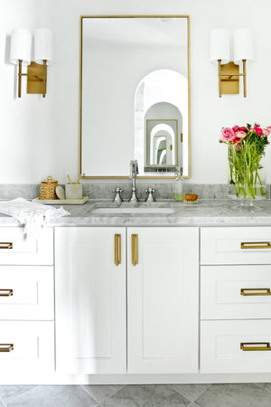Veronica 2 Light Aged Brass Sconce VER-242-AG