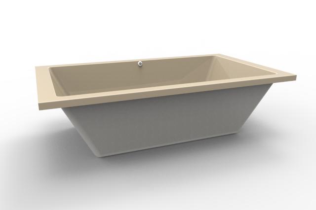 Hydro Systems VER7242ATO-BON VERSAILLES 7242 AC TUB ONLY-BONE